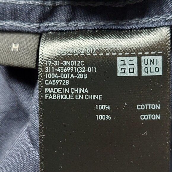 UNIQLO U Hooded Blouson Full Zip Jacket Navy Men size M - Picture 5 of 9